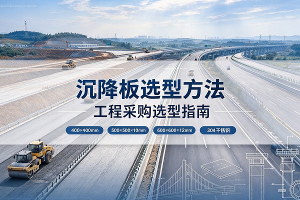 屏山沉降板选择方法